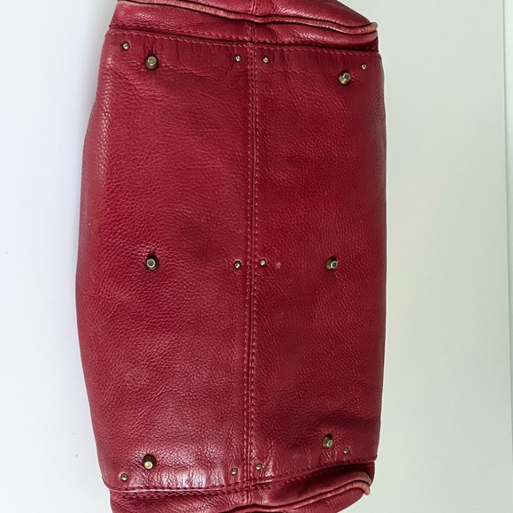 Chloe Paddington Red Leather Handbag Y2K - Picture 4 of 14